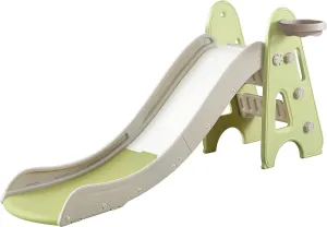 Indoor Slide for Kids Age 1-7, 3 in 1 Toddler Slide, Kid Play Climber Slide Playset, Folding Slide for Toddlers with Basketball Hoops and Ball, Baby Slide for Backyard Playsets Indoor and Outdoor