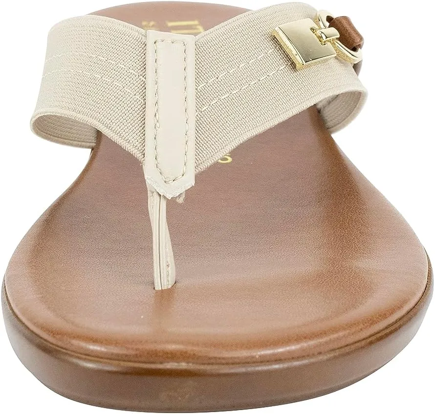 ITALIAN Shoemakers Vale Low Wedge Thong Comfort Sandal for Women