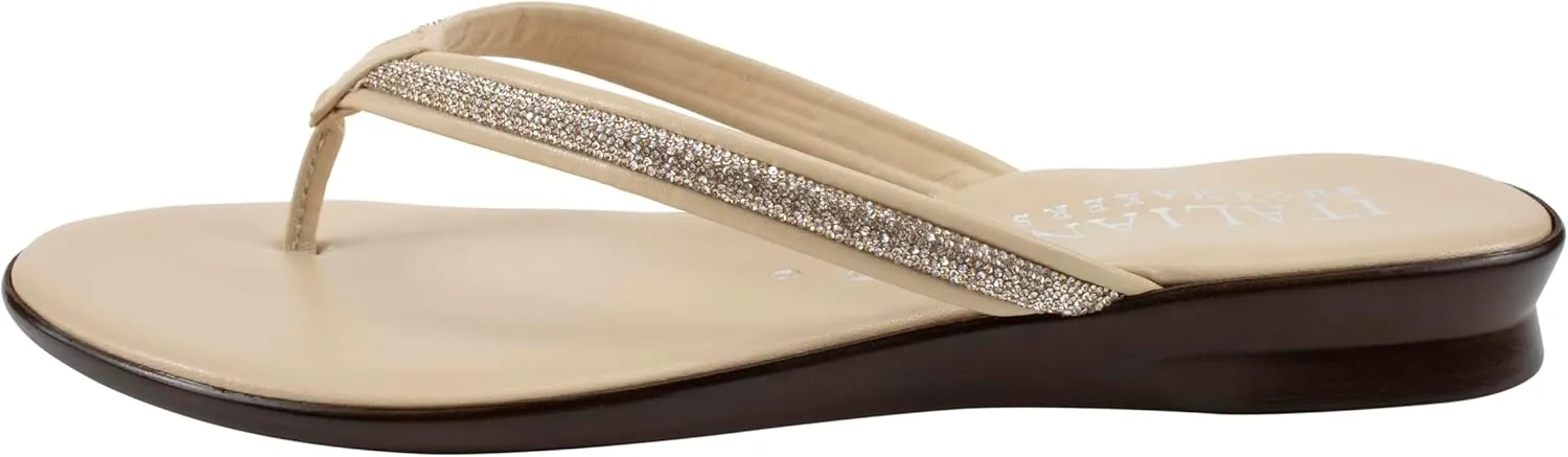 ITALIAN Shoemakers Wilda Women's Comfort Thong Sandal for Women