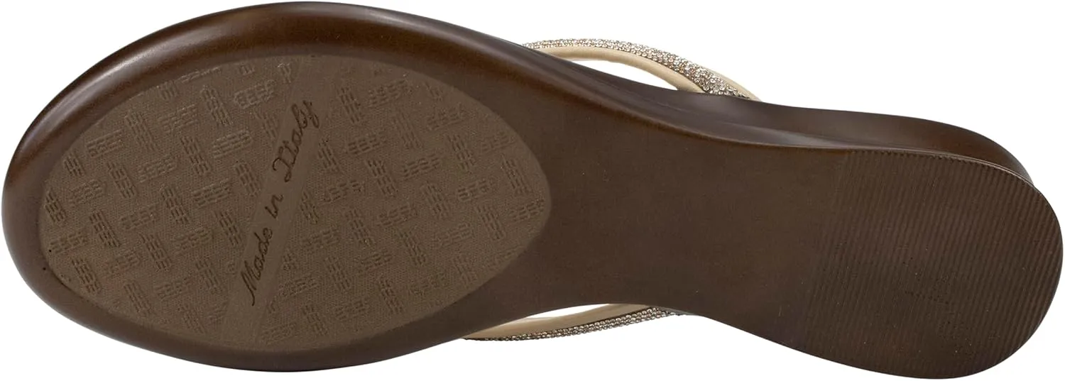 ITALIAN Shoemakers Wilda Women's Comfort Thong Sandal for Women