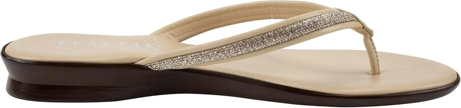 ITALIAN Shoemakers Wilda Women's Comfort Thong Sandal for Women