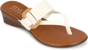 ITALIAN Shoemakers Women's Azura Wedge 8 White