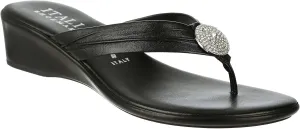 ITALIAN Shoemakers Womens Ester Wedges 9 Black