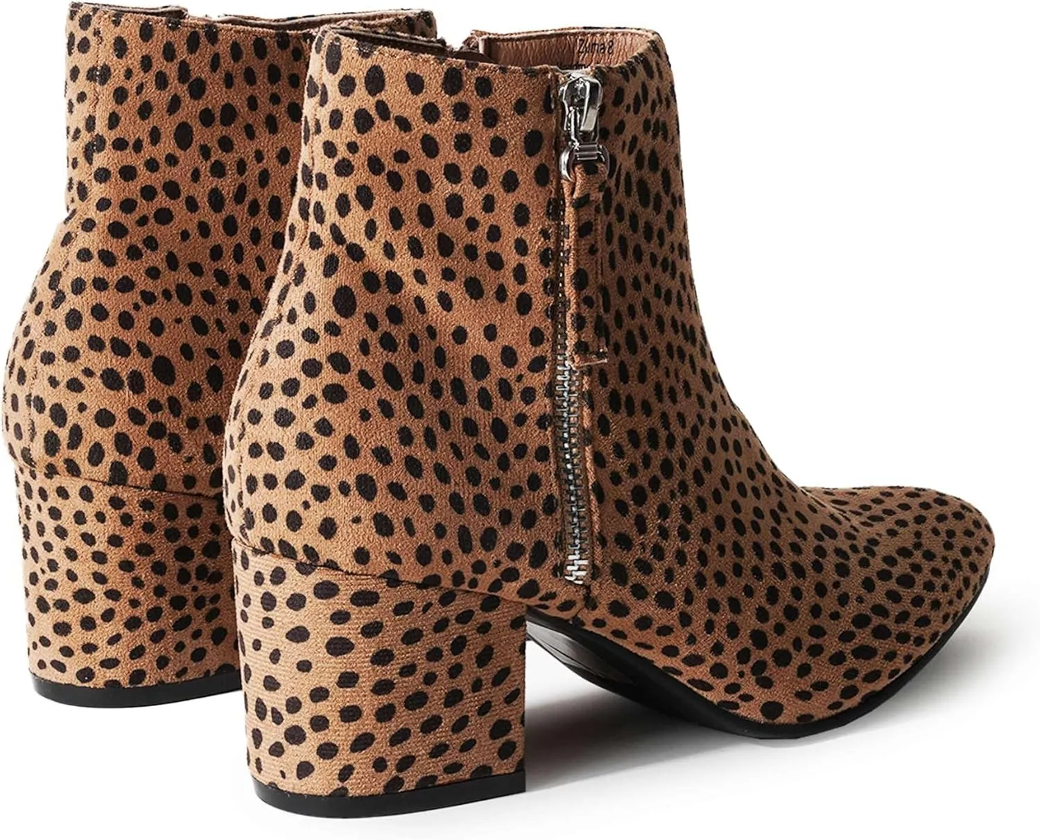 J. Adams Zuma Ankle Bootie – Closed Pointed Toe Low Block Heel Zip Up Boot