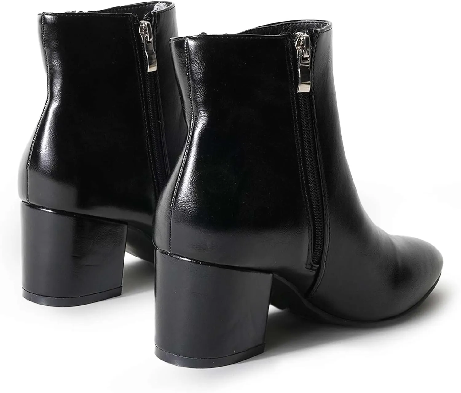 J. Adams Zuma Ankle Bootie – Closed Pointed Toe Low Block Heel Zip Up Boot