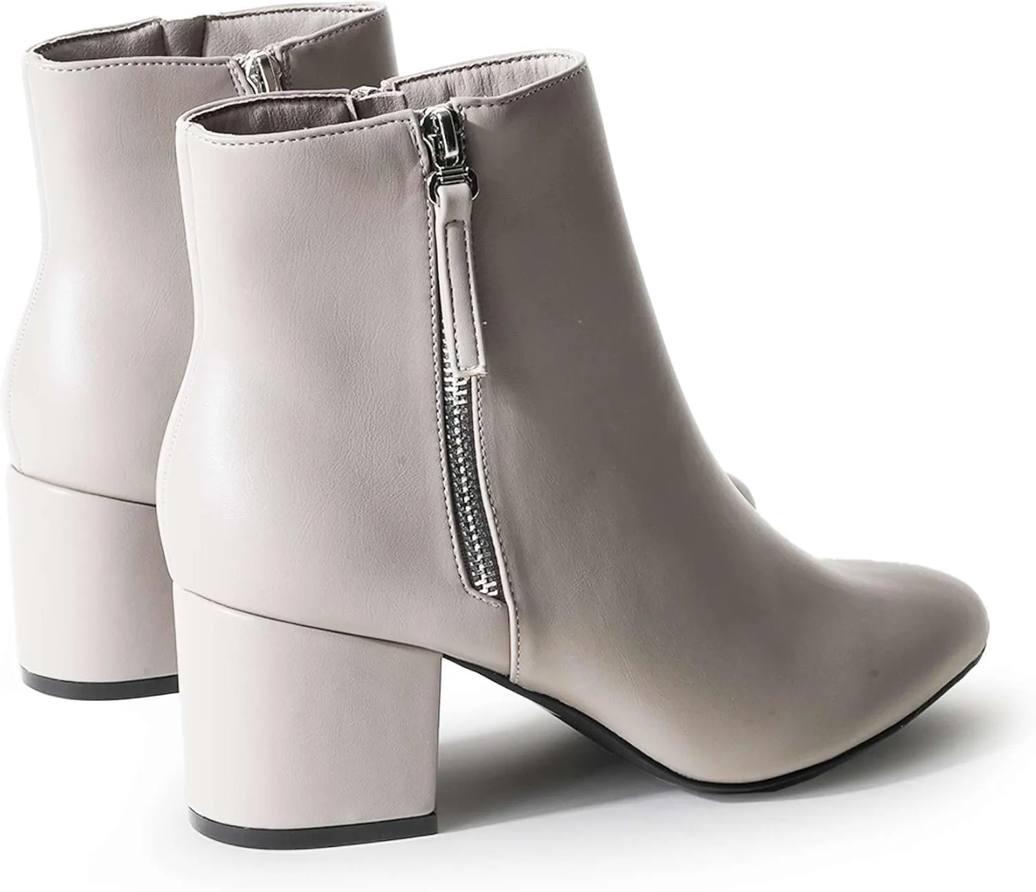 J. Adams Zuma Ankle Bootie – Closed Pointed Toe Low Block Heel Zip Up Boot
