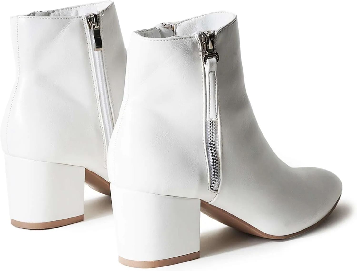J. Adams Zuma Ankle Bootie – Closed Pointed Toe Low Block Heel Zip Up Boot