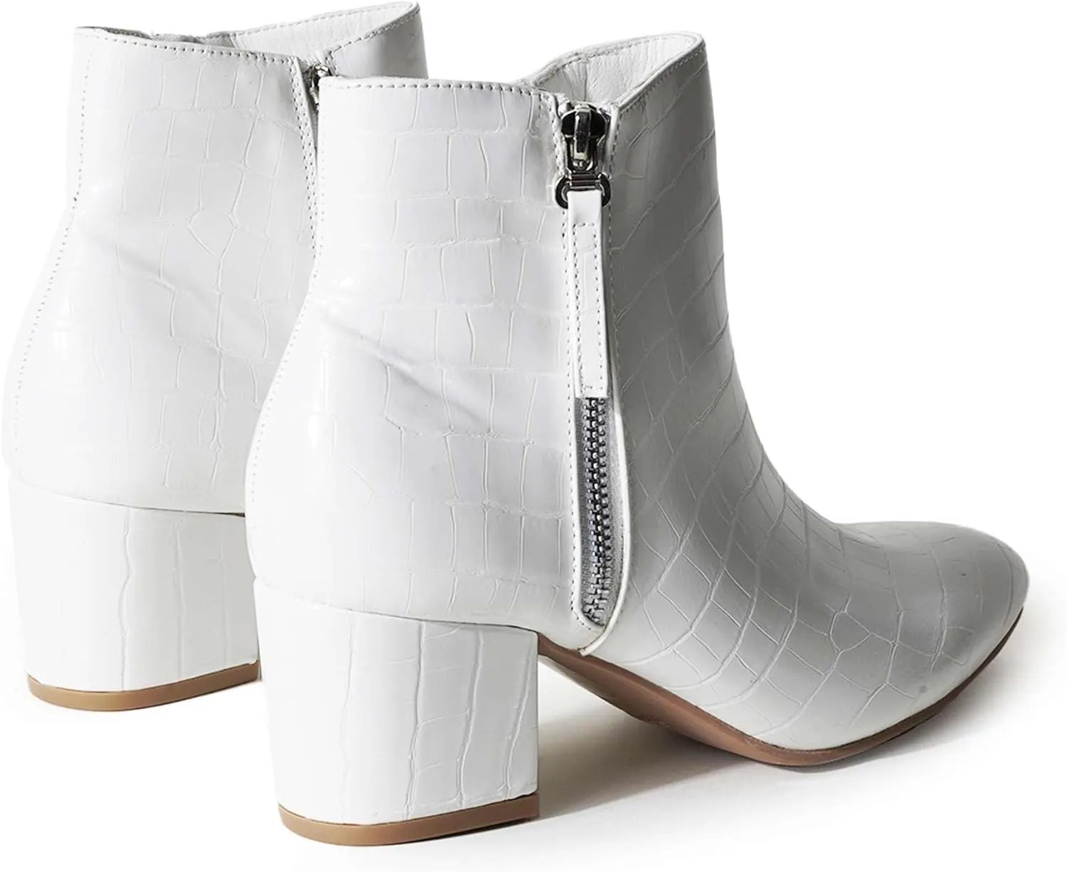 J. Adams Zuma Ankle Bootie – Closed Pointed Toe Low Block Heel Zip Up Boot