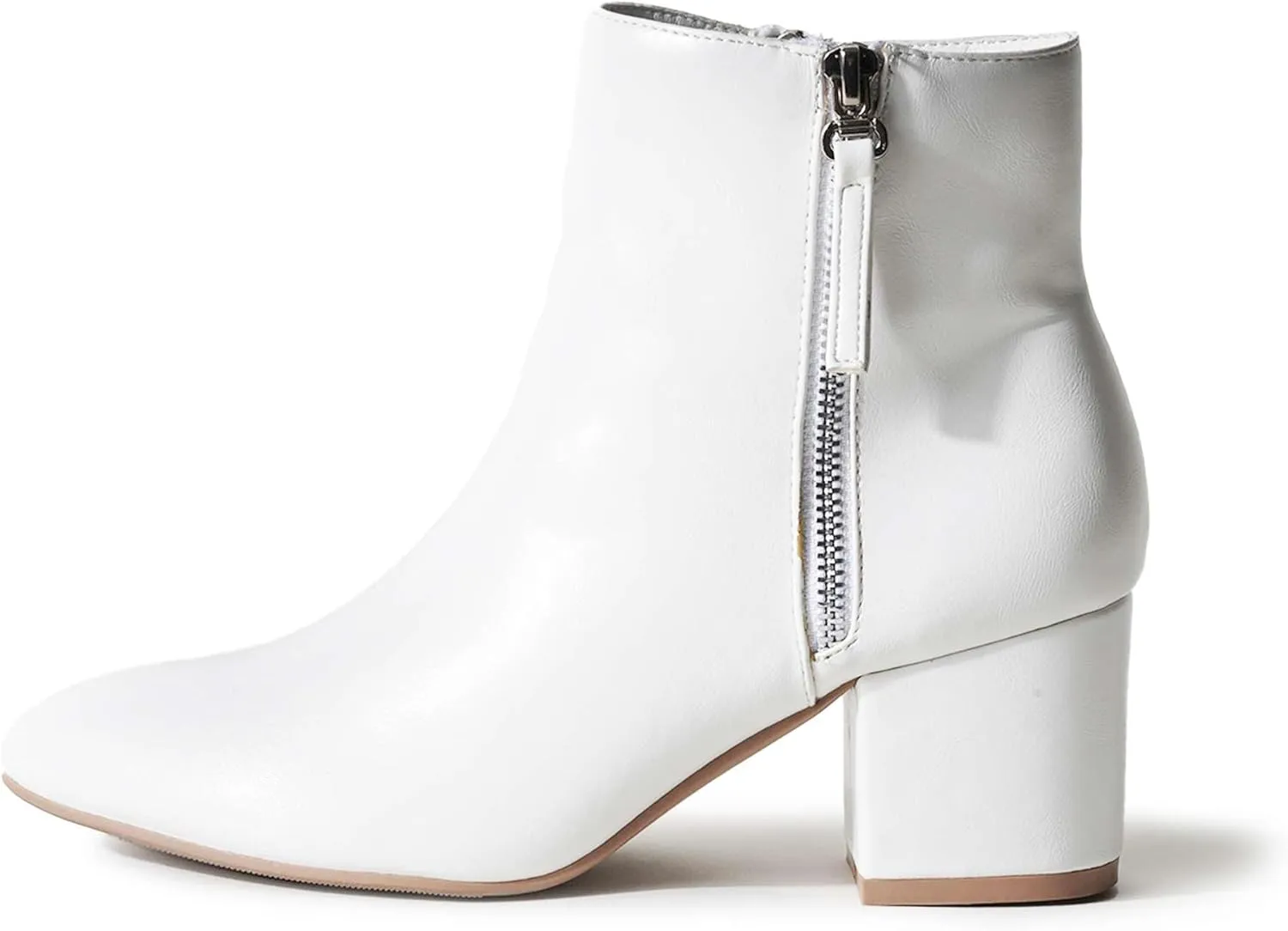 J. Adams Zuma Ankle Bootie – Closed Pointed Toe Low Block Heel Zip Up Boot
