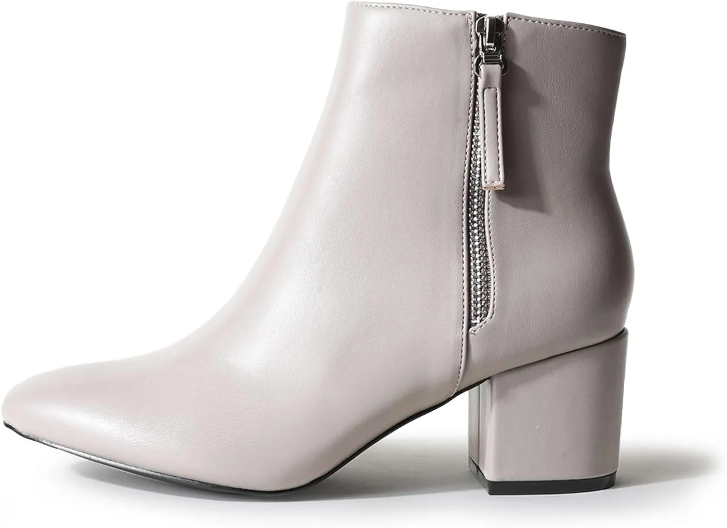 J. Adams Zuma Ankle Bootie – Closed Pointed Toe Low Block Heel Zip Up Boot