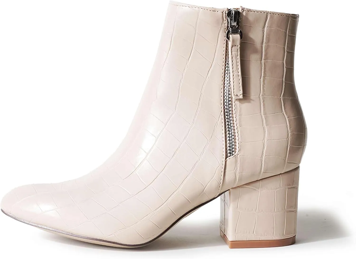 J. Adams Zuma Ankle Bootie – Closed Pointed Toe Low Block Heel Zip Up Boot