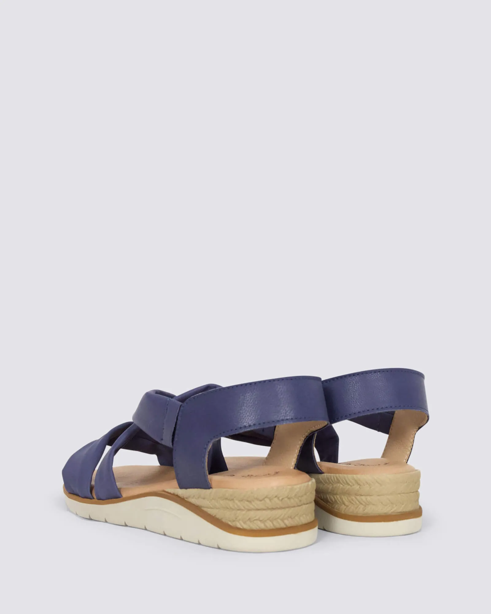J700 SANDALS PISO LORA AZUL LEATHER