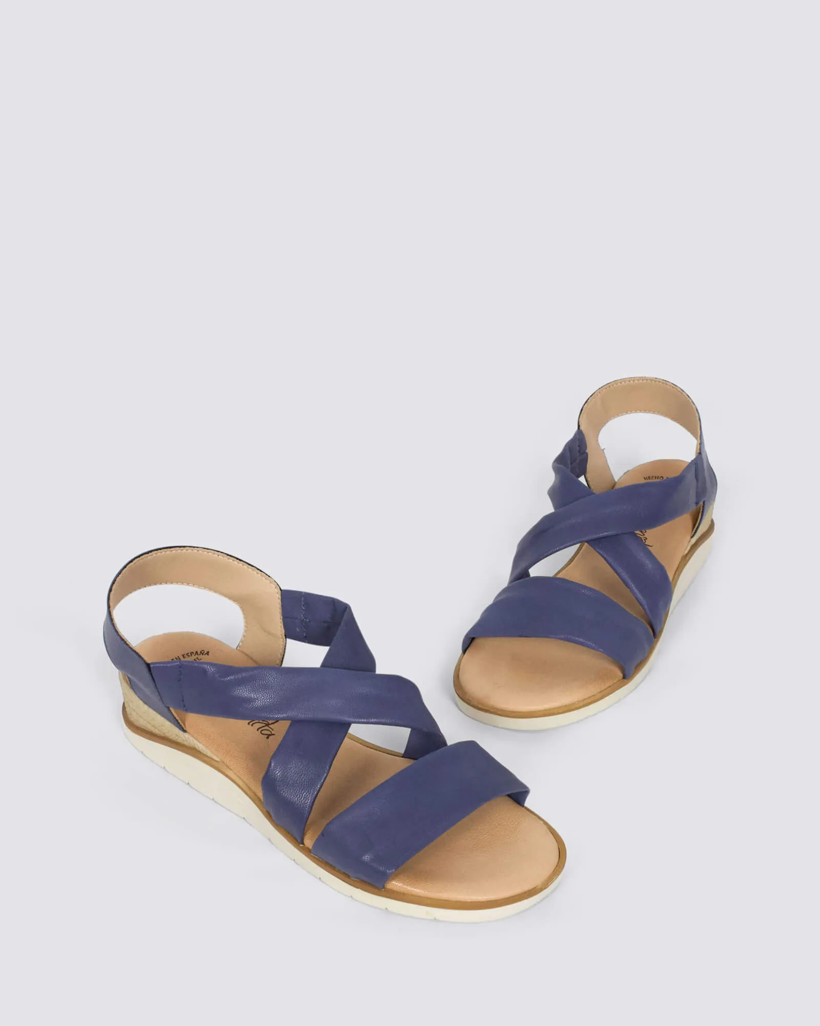 J700 SANDALS PISO LORA AZUL LEATHER