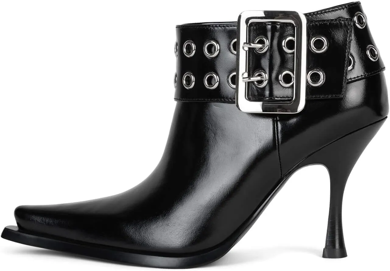 Jeffrey Campbell ELITE-C Boots Black Silver