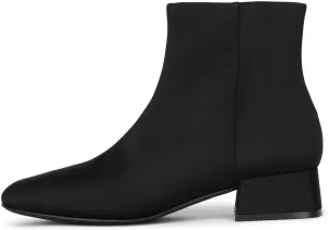 Jeffrey Campbell Katlyn Black Neoprene Block Heel Zipper Closure Fashion Boots