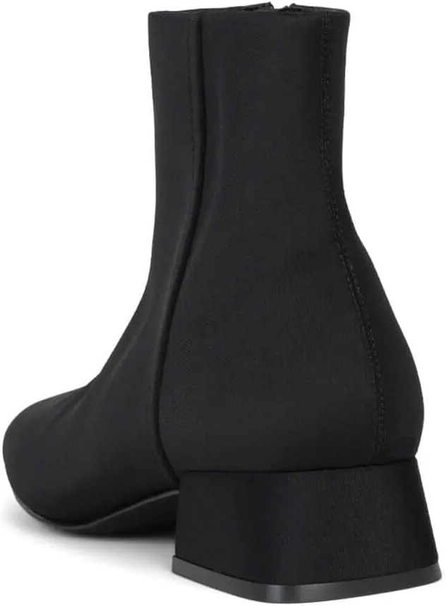 Jeffrey Campbell Katlyn Black Neoprene Block Heel Zipper Closure Fashion Boots