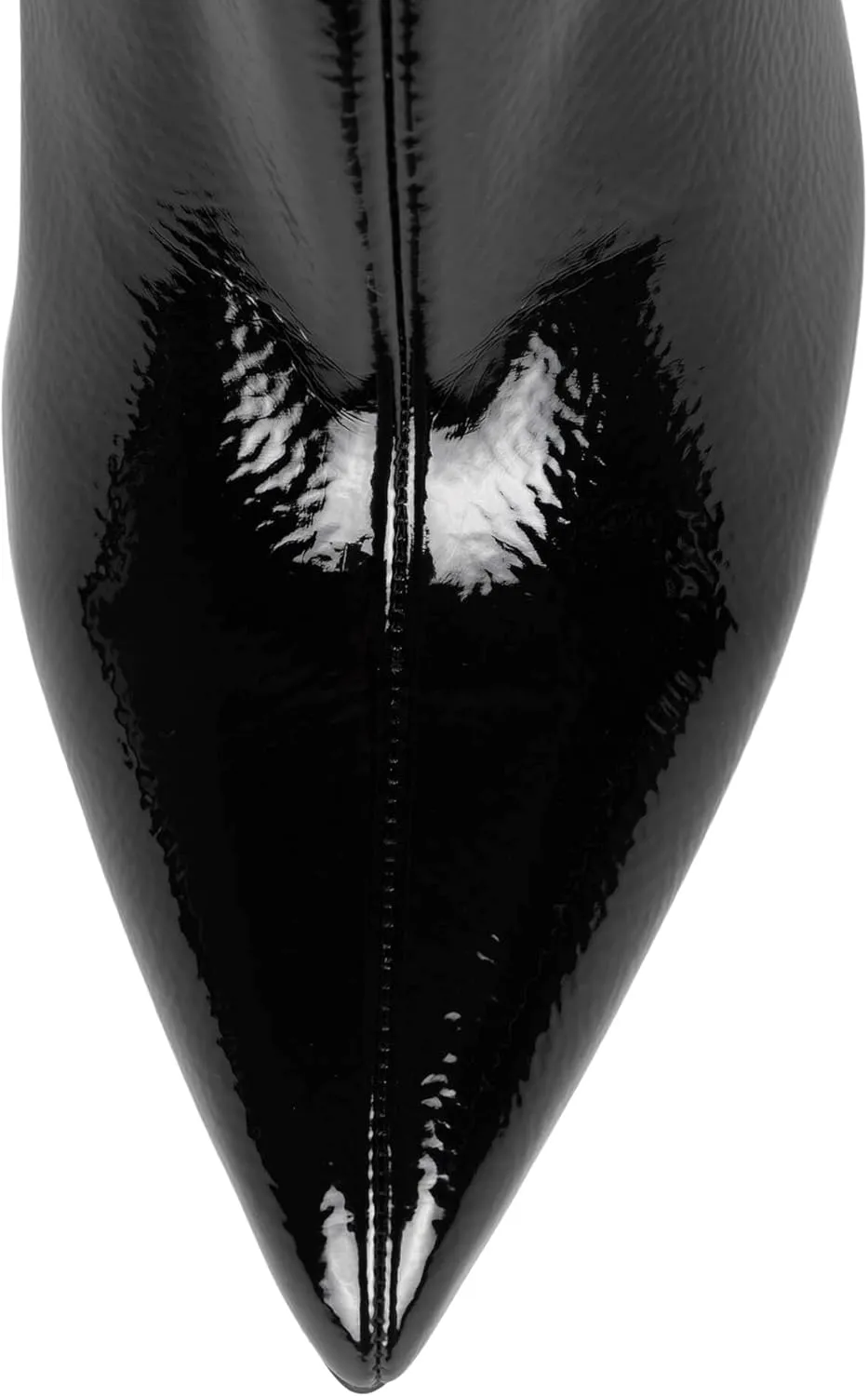 Jeffrey Campbell MOUSAI Boots Black Crinkle Patent