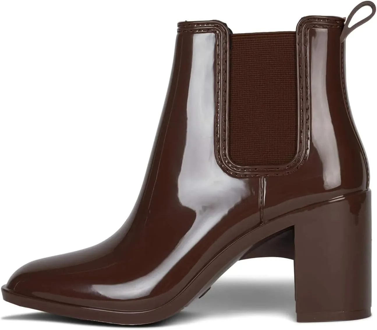 Jeffrey Campbell Women's Hurricane2 Brown Ankle-High Heeled Rain Bootie