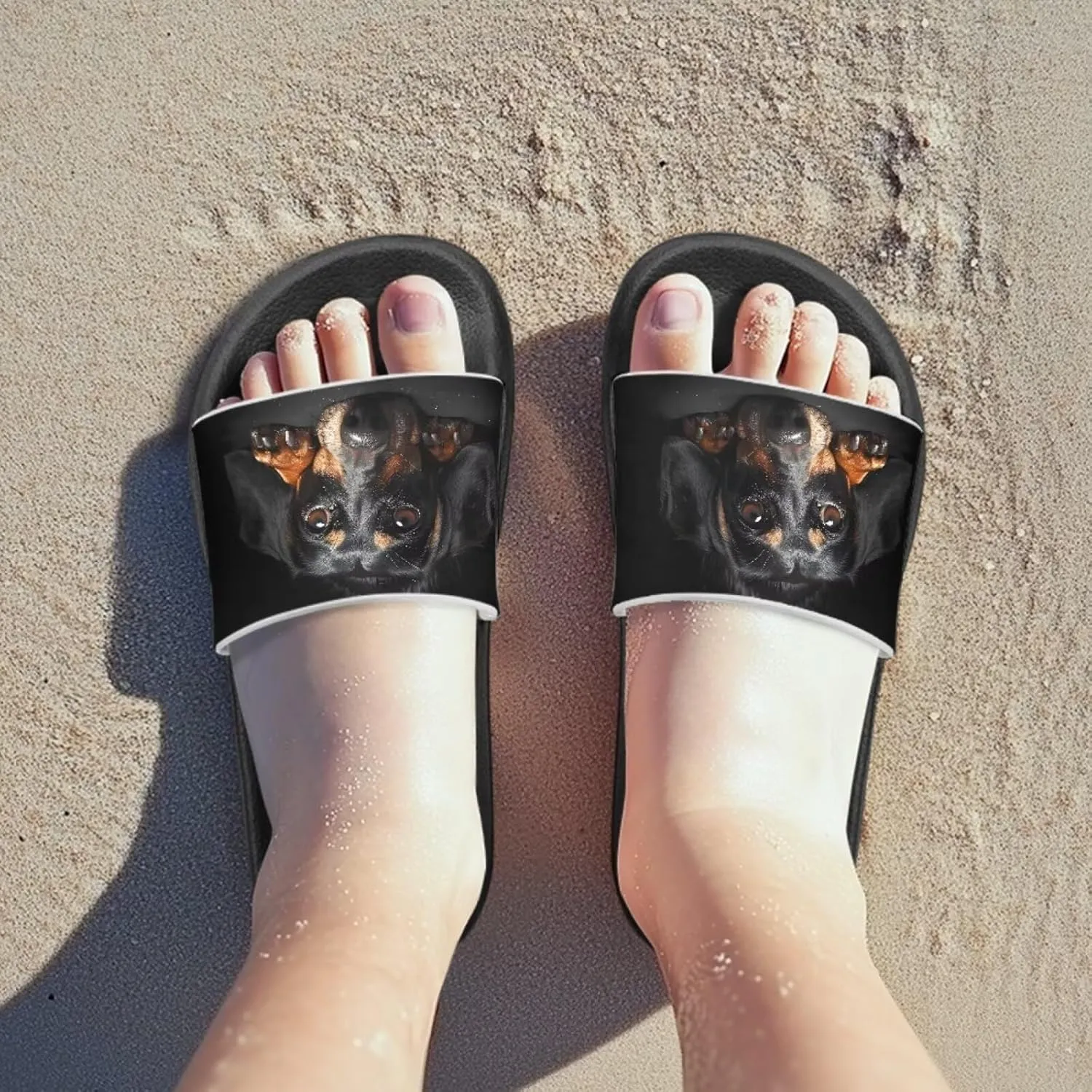 Jeiento Kids Slides for Boy Girl Animal Slippers Summer Beach Pool Water Shoes Non-Slip Novelty Open Toe Sandals