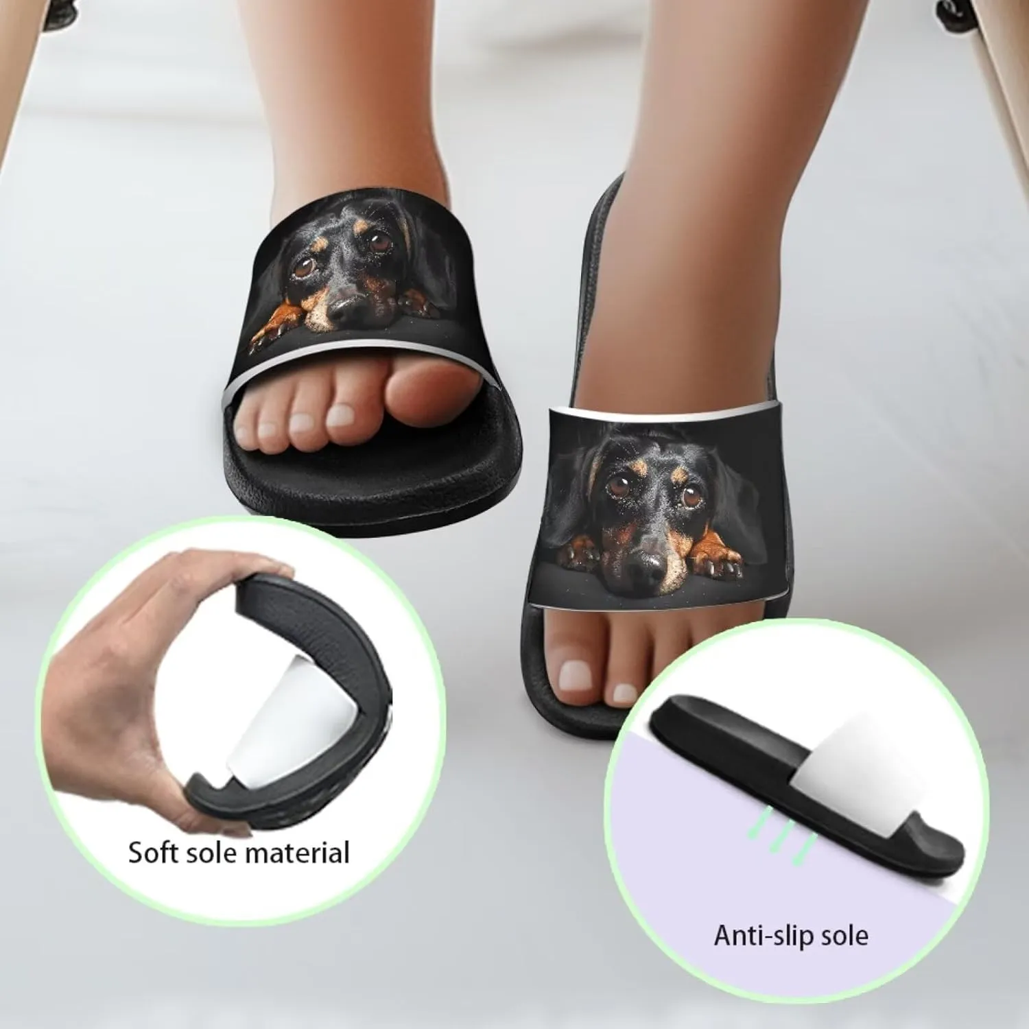 Jeiento Kids Slides for Boy Girl Animal Slippers Summer Beach Pool Water Shoes Non-Slip Novelty Open Toe Sandals