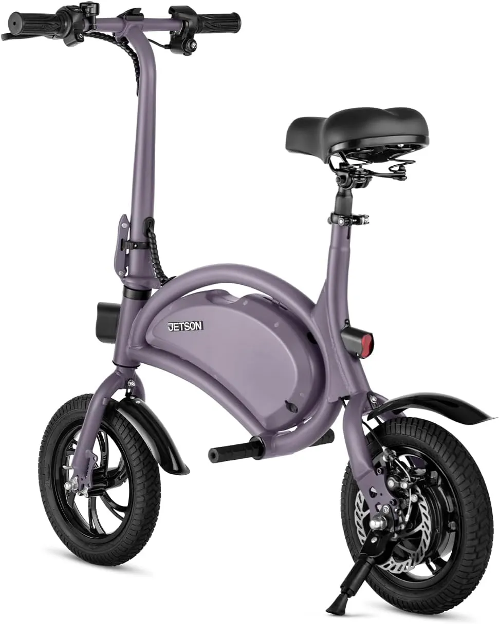 Jetson Bolt Folding Electric Ride-On Bike, Easy-Folding, Built-in Carrying Handle, Twist Throttle, Up to 15.5 MPH, Ages 13 