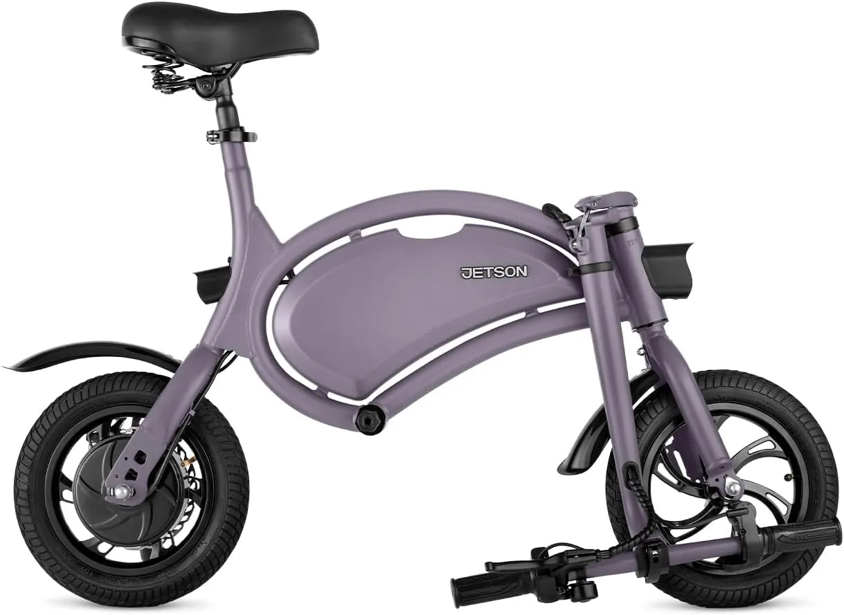 Jetson Bolt Folding Electric Ride-On Bike, Easy-Folding, Built-in Carrying Handle, Twist Throttle, Up to 15.5 MPH, Ages 13 