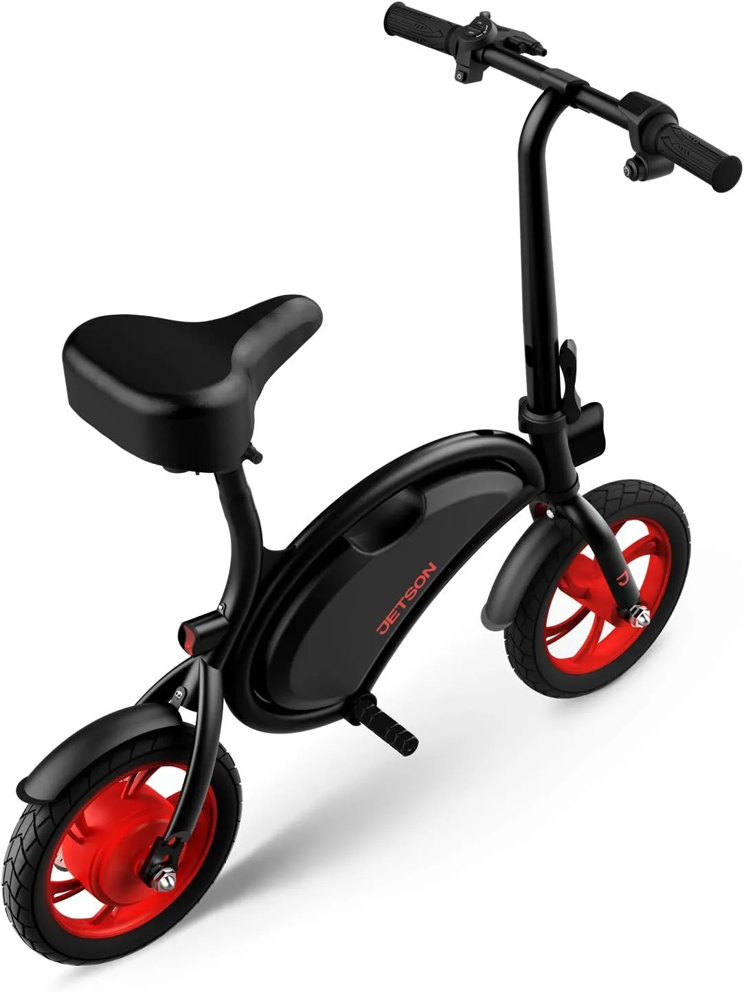 Jetson Bolt Folding Electric Ride-On Bike, Easy-Folding, Built-in Carrying Handle, Twist Throttle, Up to 15.5 MPH, Ages 13 