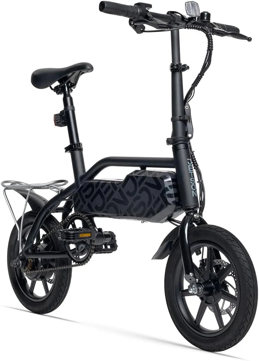 Jetson J5 Electric Bike, Top Speed of 15 MPH, Maximum Range of 15 miles with Twist Throttle Or 30 miles with Pedal Assist, 350-Watt Motor, Ages 12 , Black, JJ5-BLK