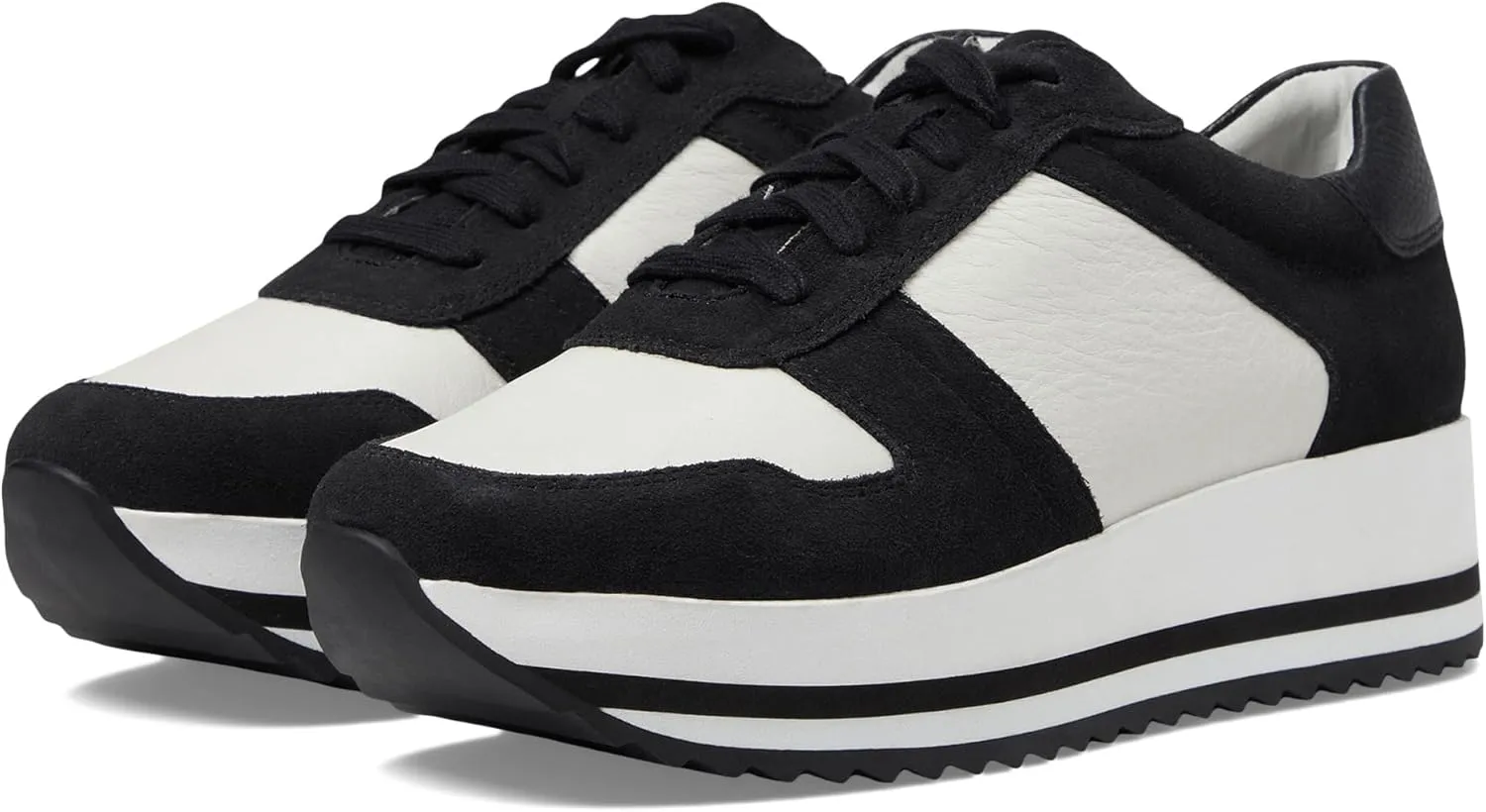 Johnston & Murphy Women's Gracie Color-Block Lace-up Platform