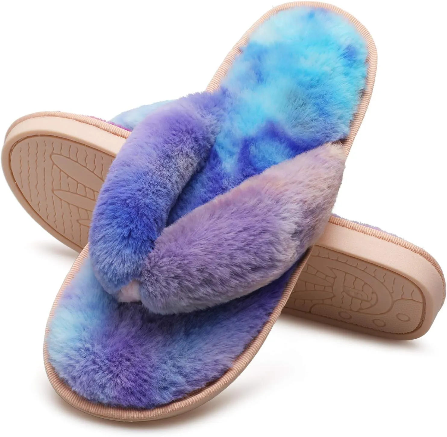 JOINFREE Women's Bedroom Slippers Comfort Four Season Classy Indoor Spa Slide Shoes