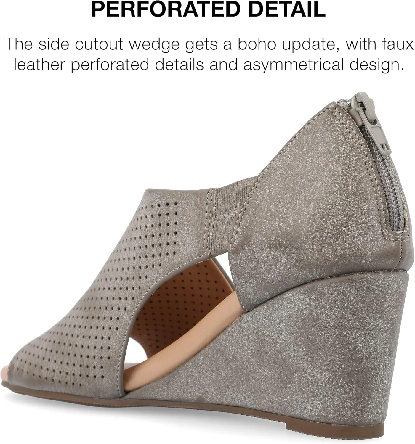 Journee Women's Comfort Foam Aretha Wedge Sandals