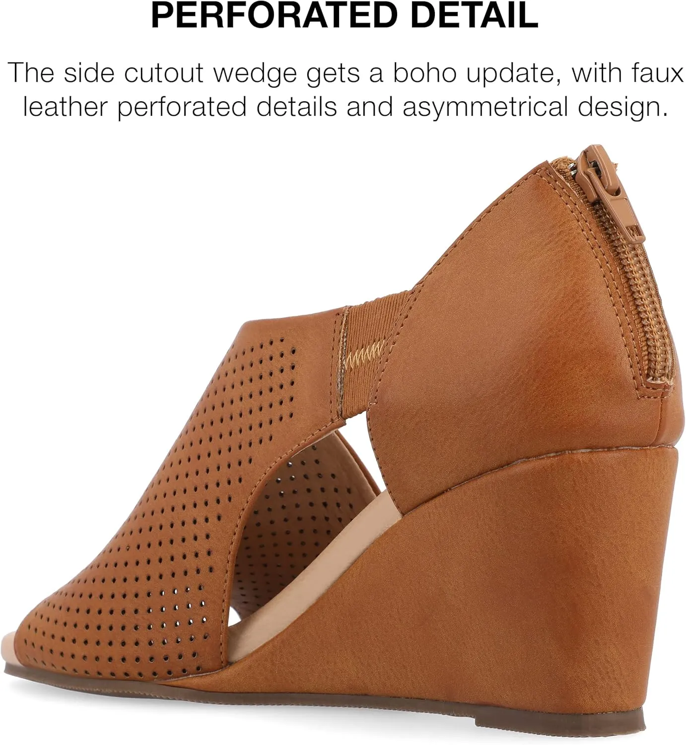 Journee Women's Comfort Foam Aretha Wedge Sandals