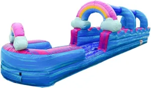 JumpOrange I'MPERFECTLY Slip and Slide with Pool for Kids and Adults (with Blower), Lawn Water Slide, Backyard, Outdoor Summer Toys, Extra Long Slip N Slide