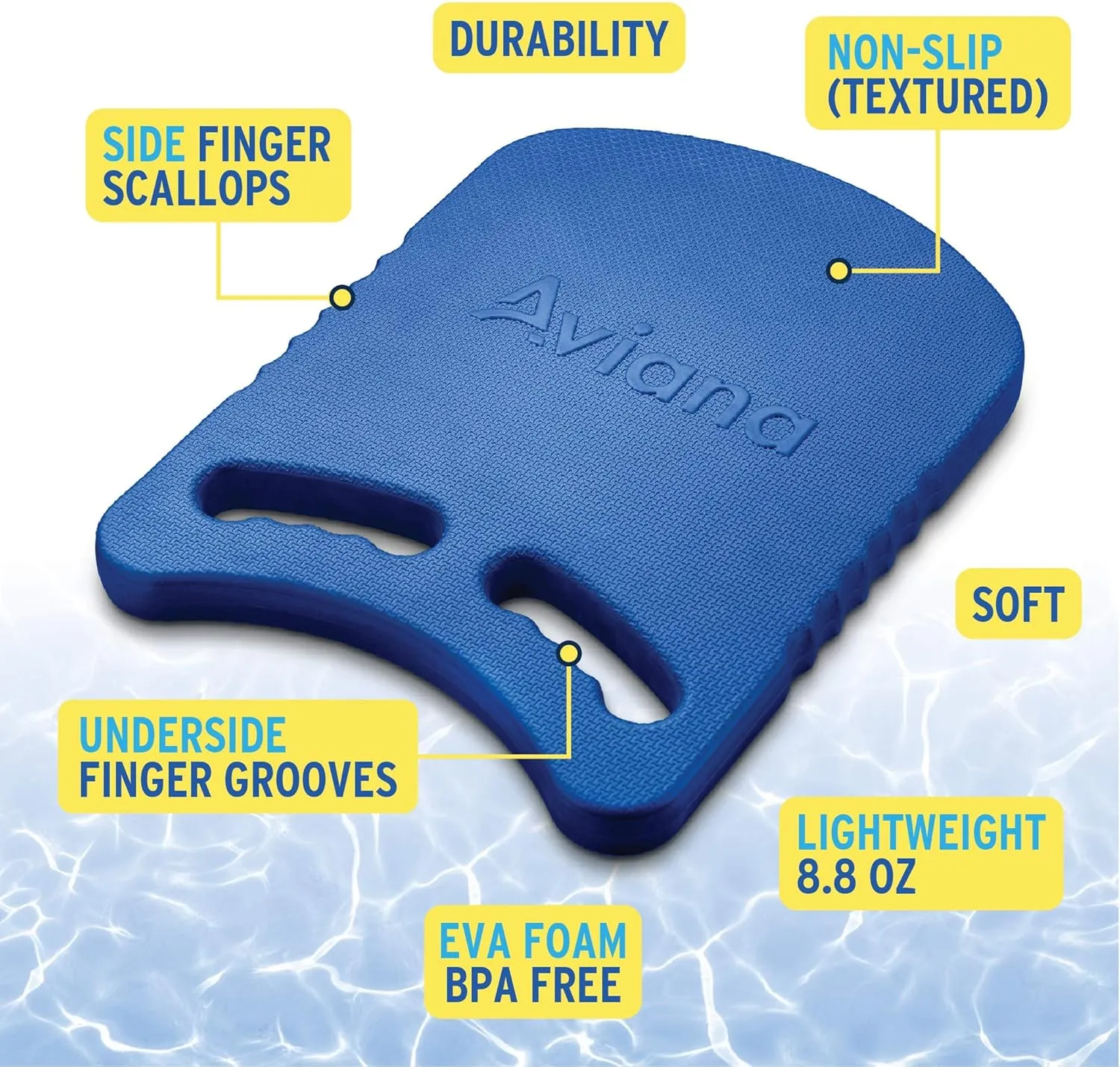 Junior Kickboard Buoy for Youth Children & Toddlers Swimming Aid & Exercise Training Board for Kids to Learn to Swim with Kick Boards in Pool BPA Free