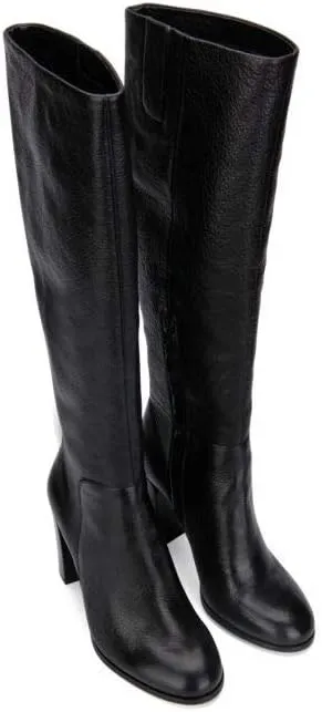 Justin Leather High Heeled Knee-Length Boot