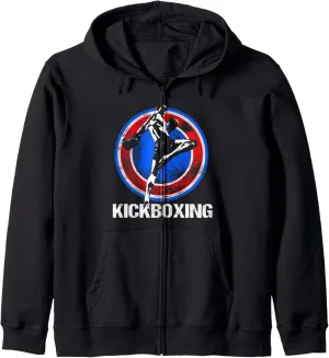 Kickboxing Achieved Kick Boxing Workout Zip Hoodie