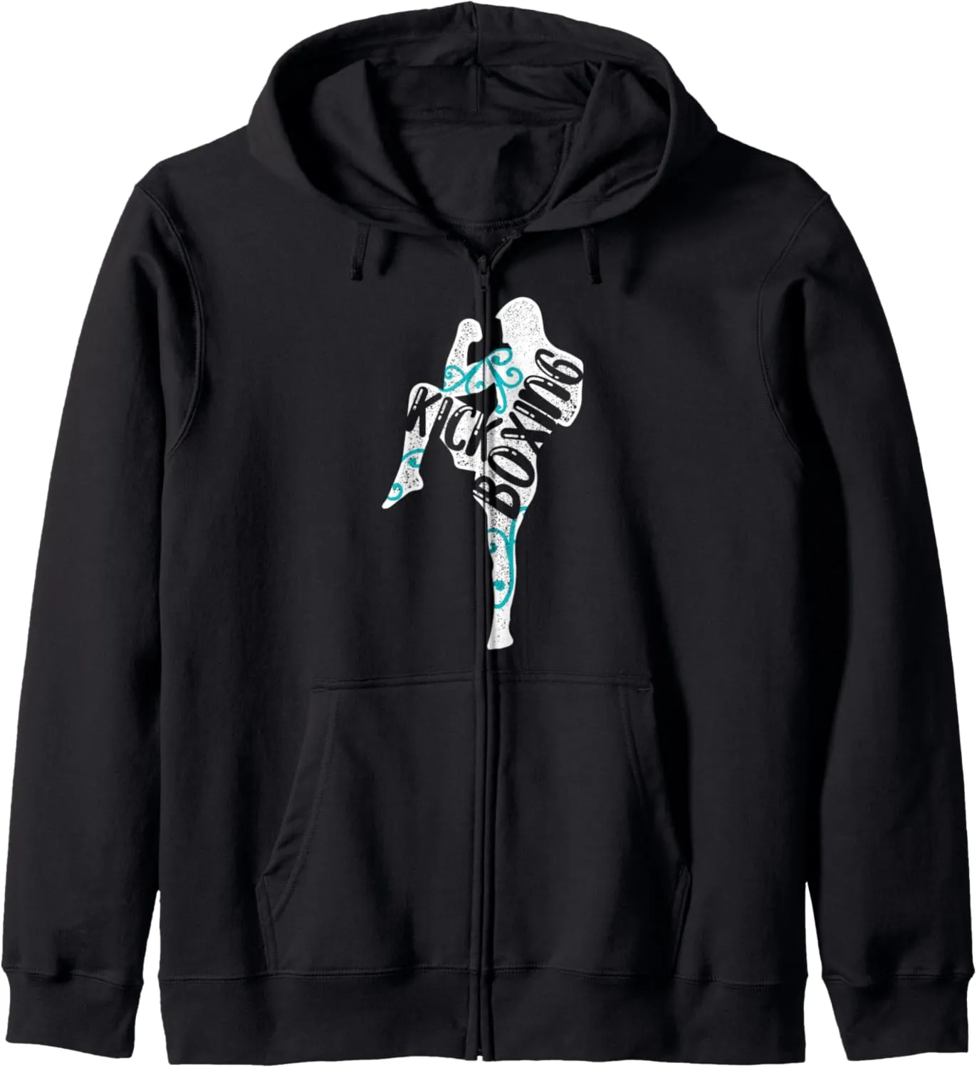 Kickboxing Studies Kick Boxing Workout Zip Hoodie