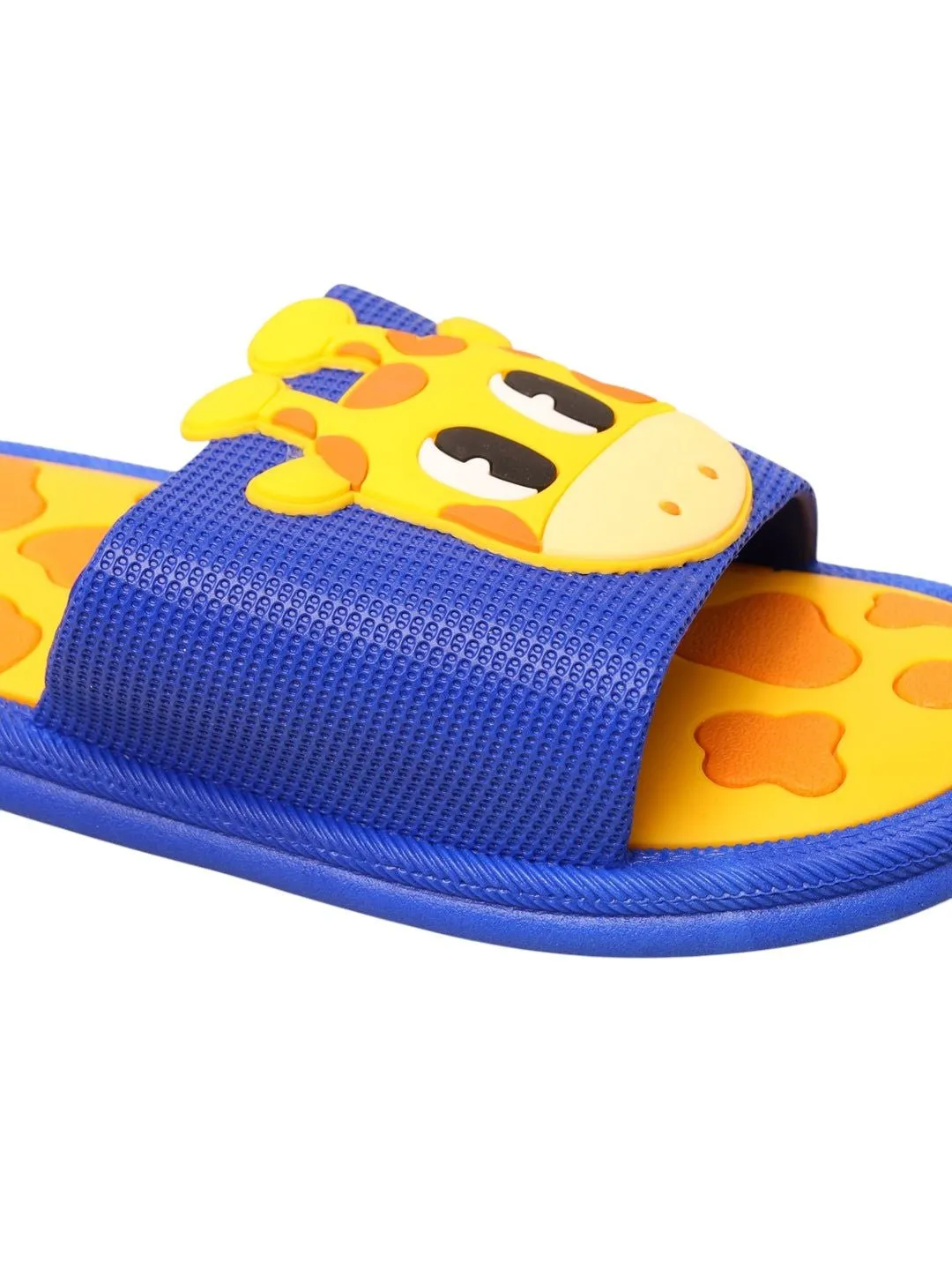 Kids' Safari Adventure Giraffe Themed Slides in Sunny Yellow