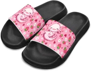 Kids Slide Sandals Footbed Sandal Comfort Toddler Slip On Summer Slippers for Beach Pool Little Big Kid