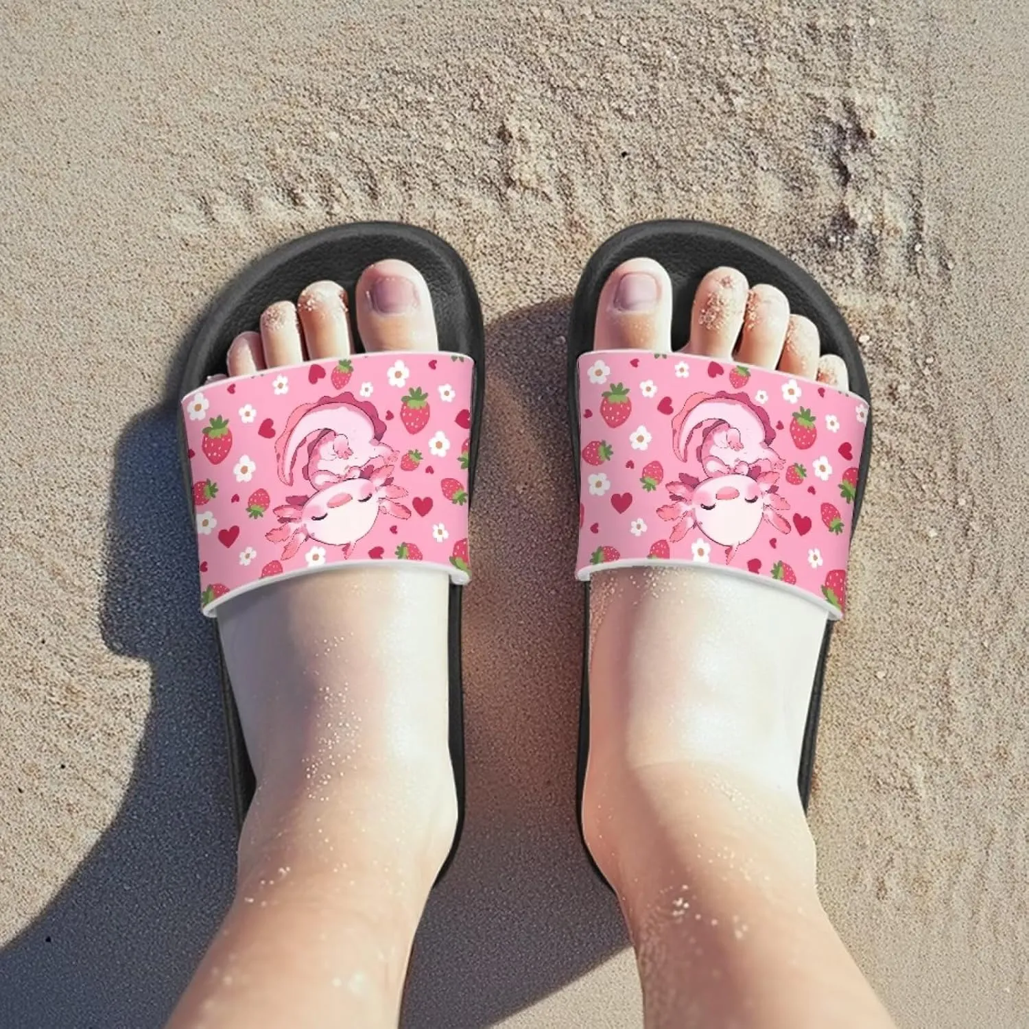 Kids Slide Sandals Footbed Sandal Comfort Toddler Slip On Summer Slippers for Beach Pool Little Big Kid