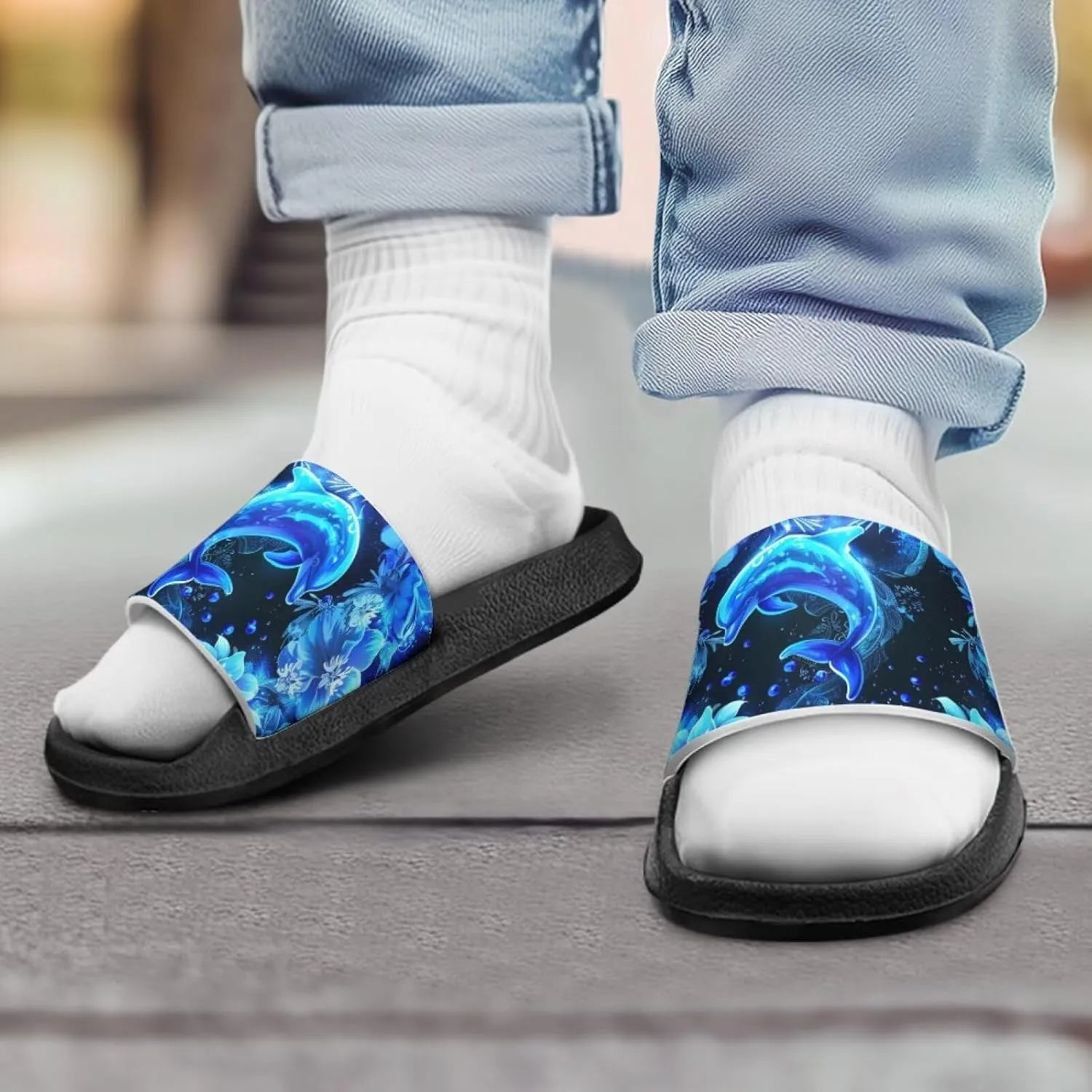Kids Slides Slippers Waterproof Sandals for Girls & Boys Shower Shoes