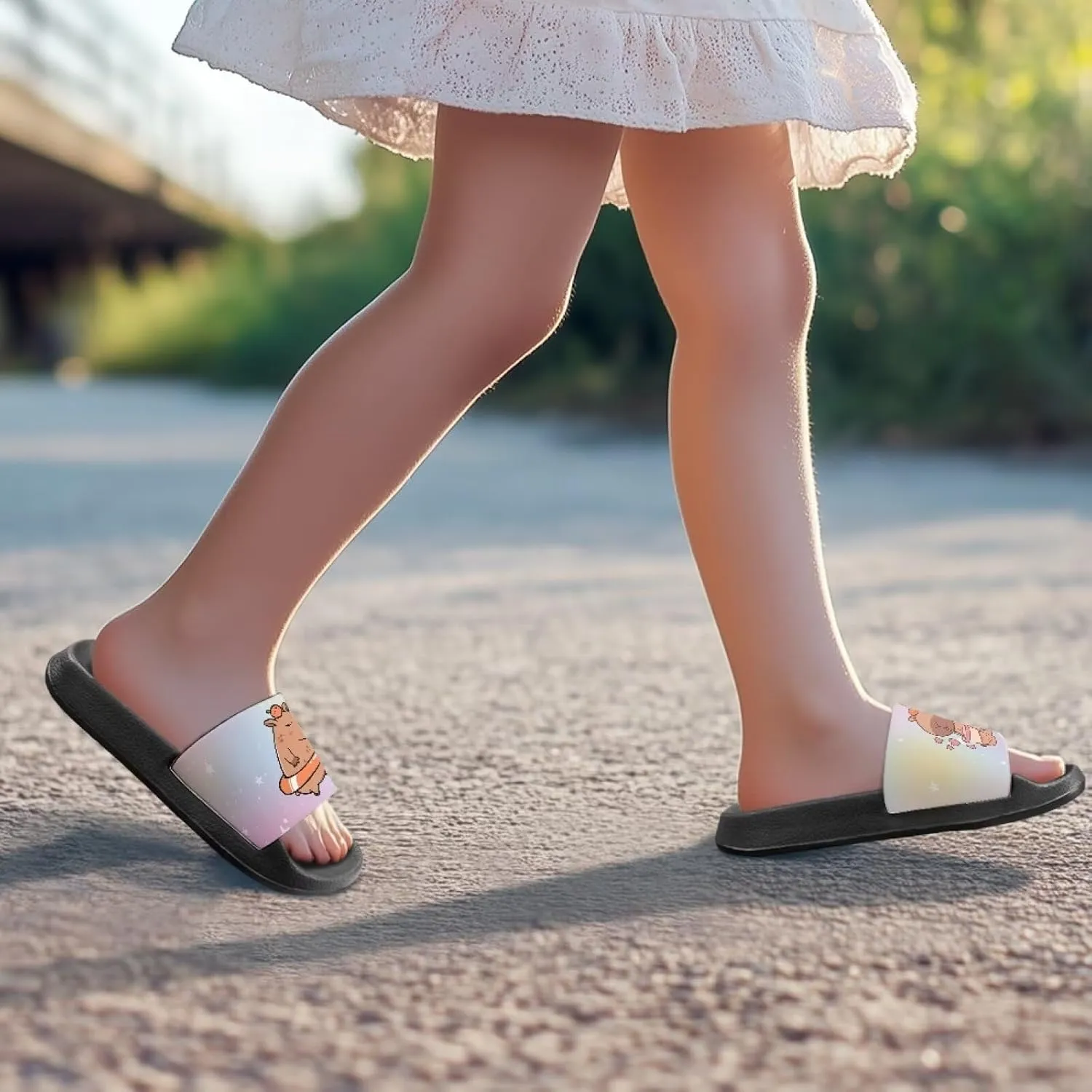 Kids Slides Slippers Waterproof Sandals for Girls & Boys Shower Shoes