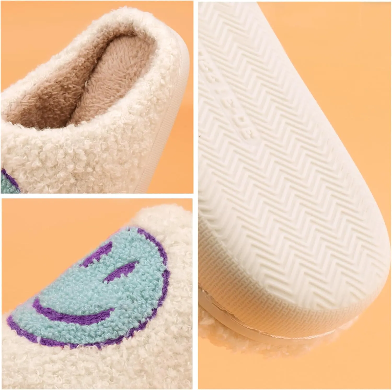 Kids Slippers丨Boys Girls Soft Plush Comfy Warm House Slippers丨Winter Indoor Outdoor Non-slip Fuzzy Flat Slides丨Slip-on Shoes