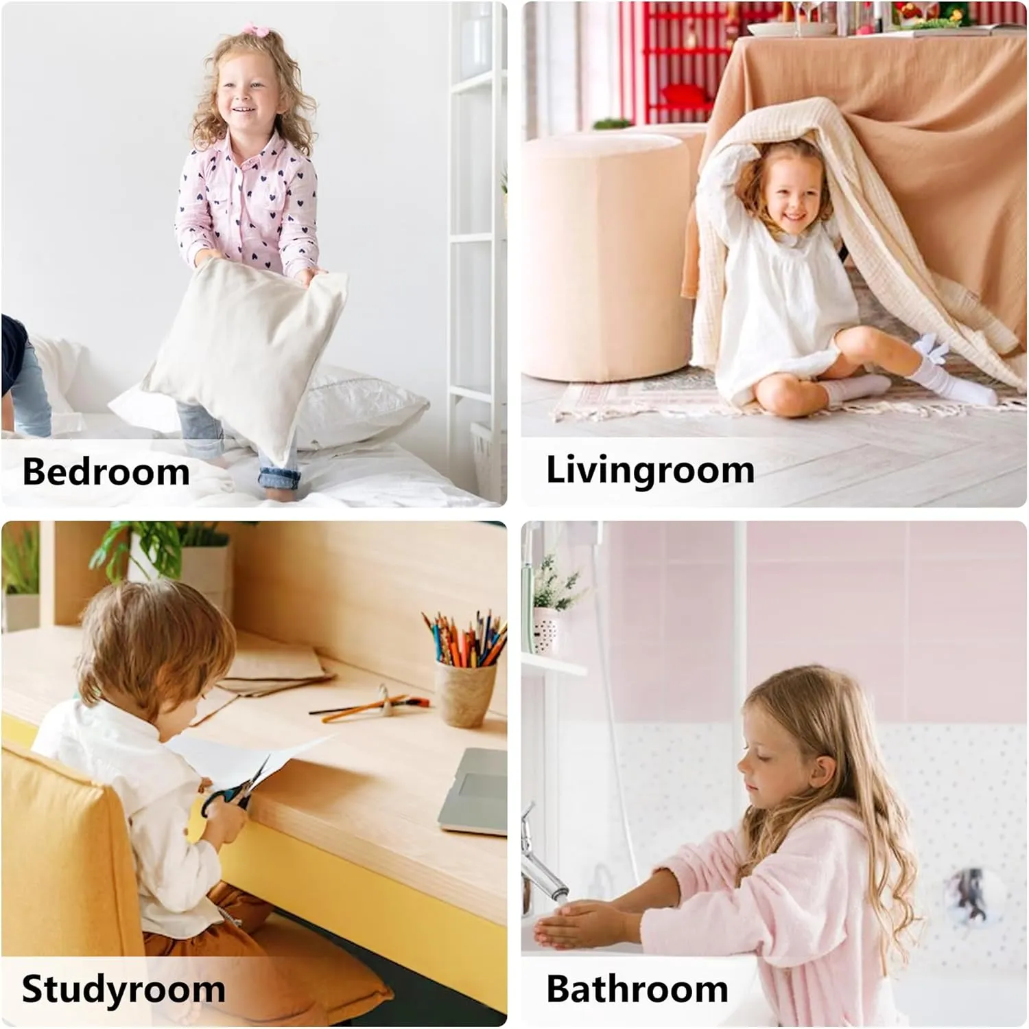Kids Slippers丨Boys Girls Soft Plush Comfy Warm House Slippers丨Winter Indoor Outdoor Non-slip Fuzzy Flat Slides丨Slip-on Shoes
