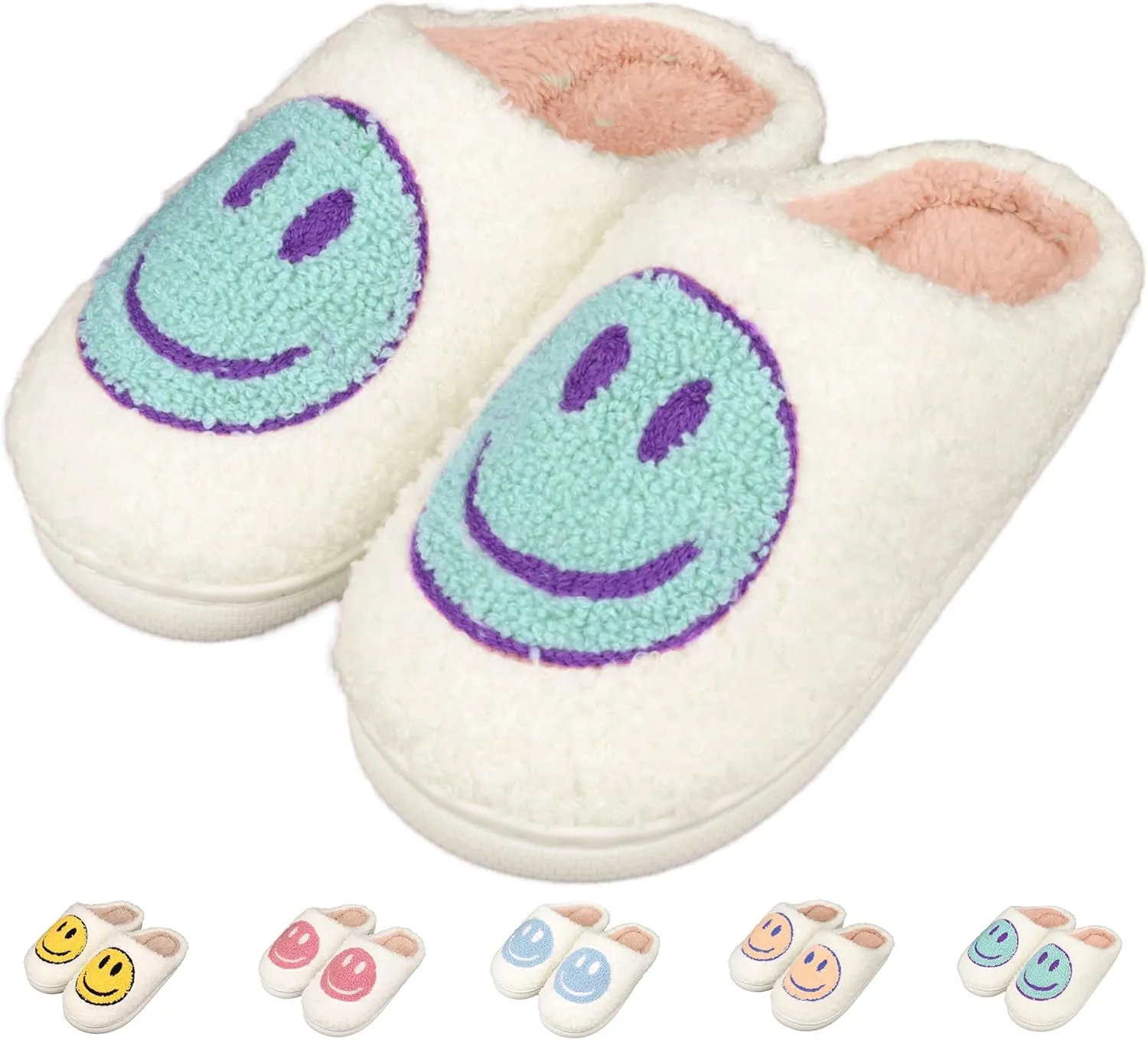 Kids Slippers丨Boys Girls Soft Plush Comfy Warm House Slippers丨Winter Indoor Outdoor Non-slip Fuzzy Flat Slides丨Slip-on Shoes