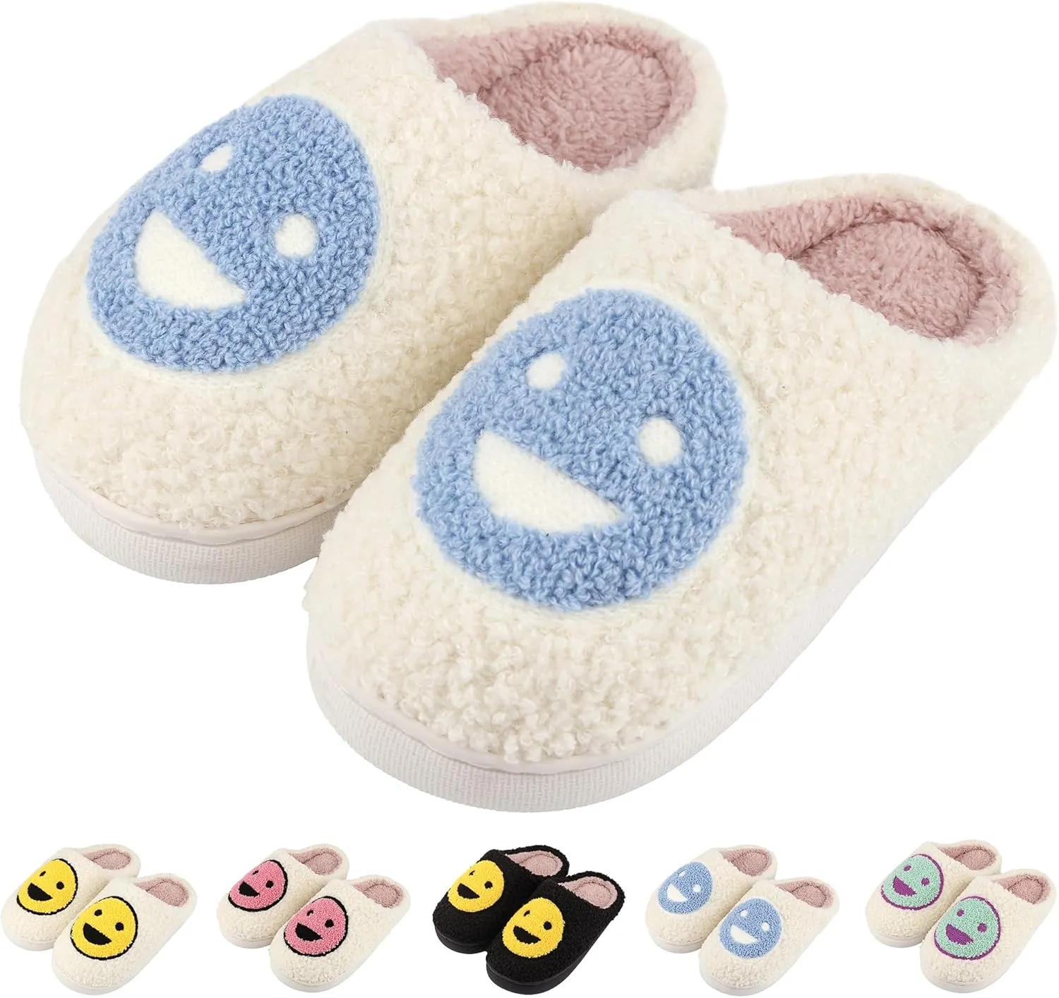 Kids Slippers丨Boys Girls Soft Plush Comfy Warm House Slippers丨Winter Indoor Outdoor Non-slip Fuzzy Flat Slides丨Slip-on Shoes