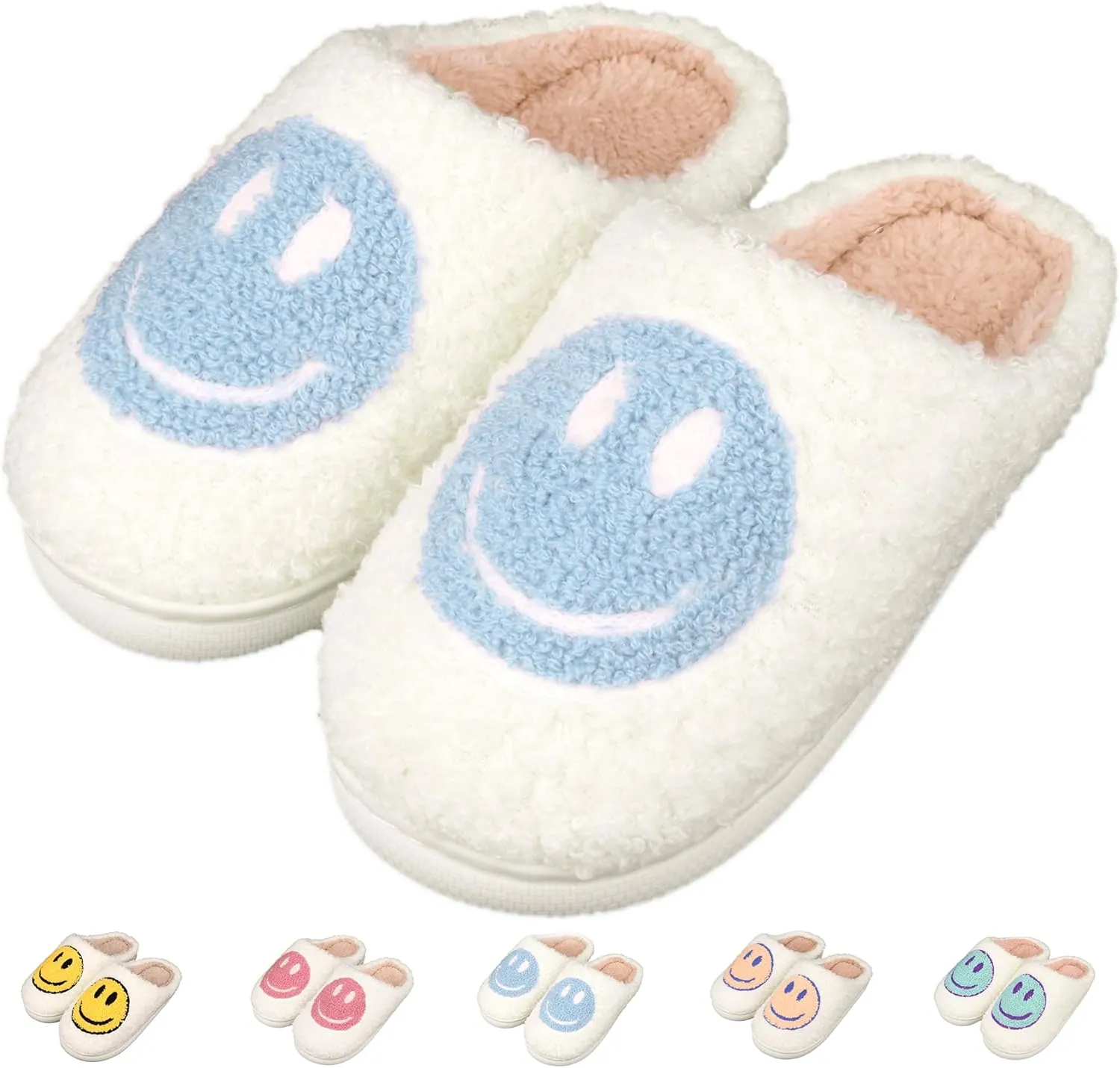 Kids Slippers丨Boys Girls Soft Plush Comfy Warm House Slippers丨Winter Indoor Outdoor Non-slip Fuzzy Flat Slides丨Slip-on Shoes