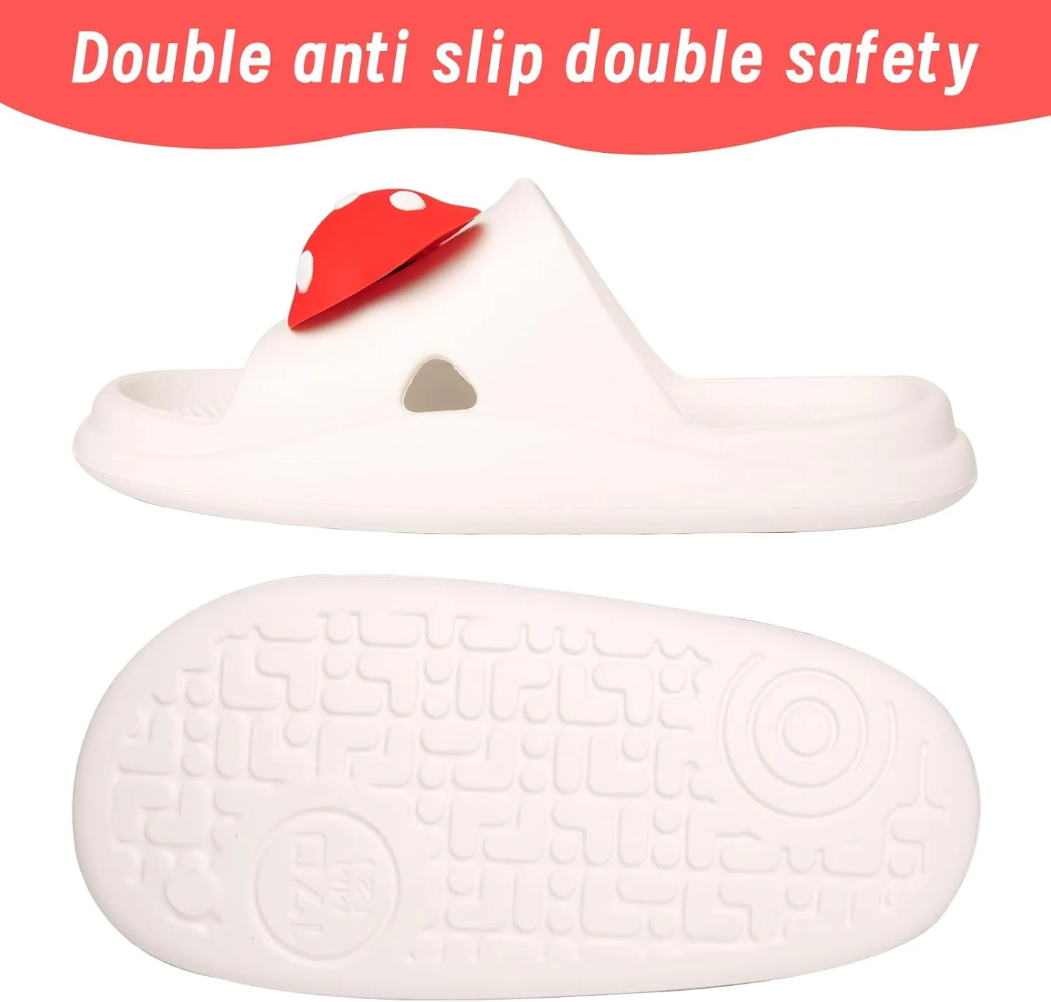 Knemksplanet Toddler Boys Girls Slippers Bunny Unicorn Pillow Sandals Summer Quick Dry Bathroom Slides Beach Water Non-Slip Kids Shower Shoes