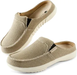 LazyStep Men's Orthopedic Slippers with Arch Support, Slip on Indoor Outdoor House Shoes