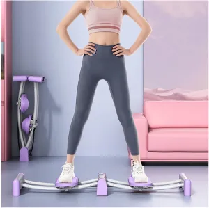 Leg Trainer, Pelvic Floor Exercise Machine, Aerobic Ski Training Machine and Home Aerobic Training Machine (White Purple A)
